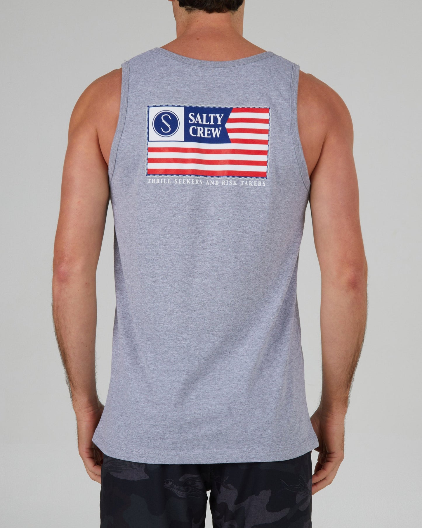 Freedom Flag Athletic Grey Tank