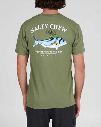 Rooster Sage Green S/S Premium Tee