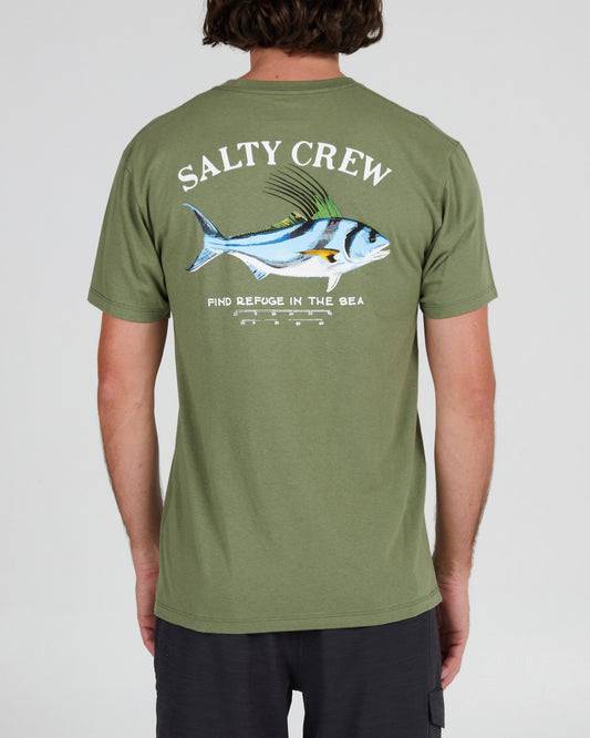 Rooster Sage Green S/S Premium Tee