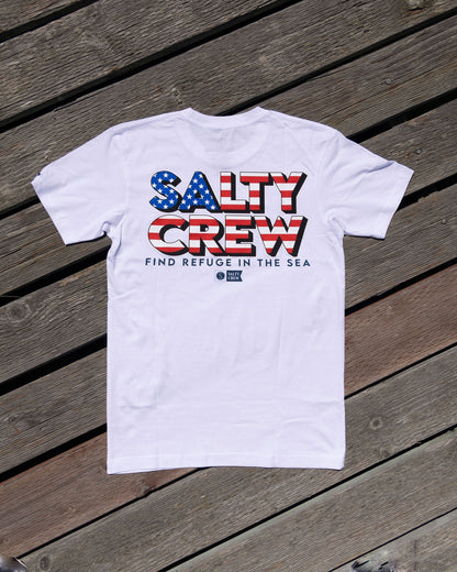 Stars and Stripes White S/S Premium Tee