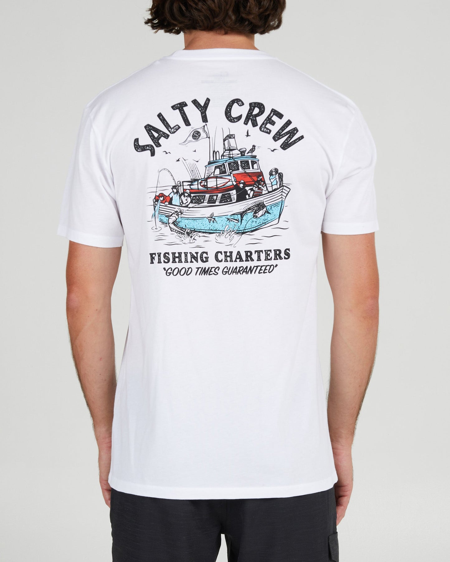 Fishing Charters White S/S Premium Tee
