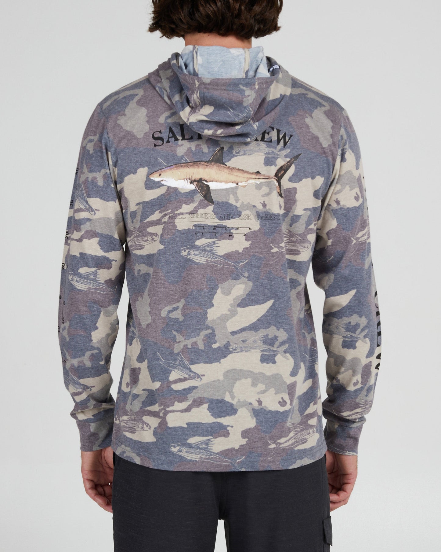 Bruce Sand Camo Hood Tech Tee