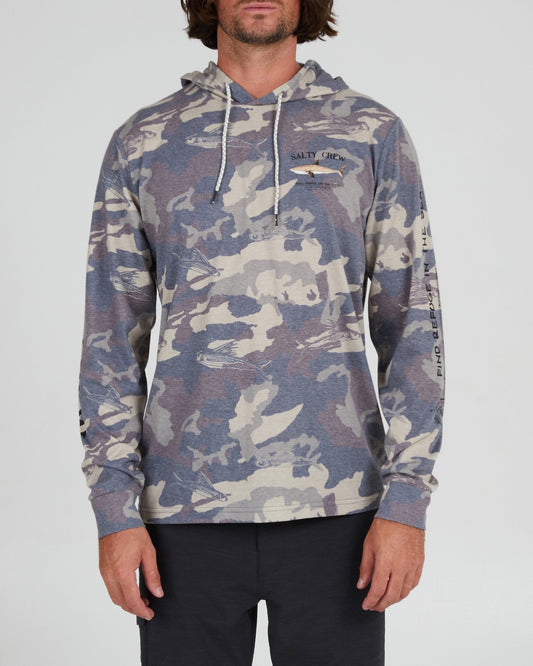 Bruce Sand Camo Hood Tech Tee