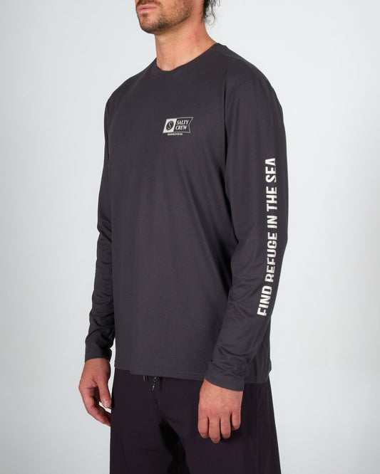 Thrill Seekers Black L/S Surf Shirt
