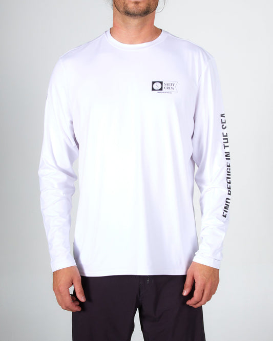 Thrill Seekers White L/S Surf Shirt