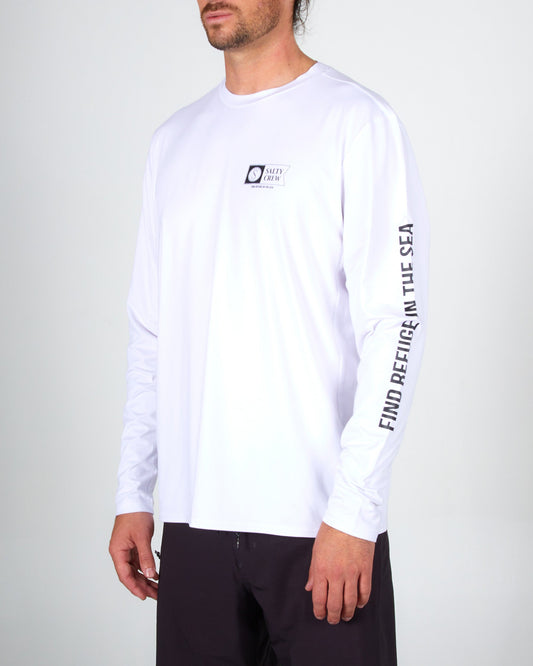 Thrill Seekers White L/S Surf Shirt