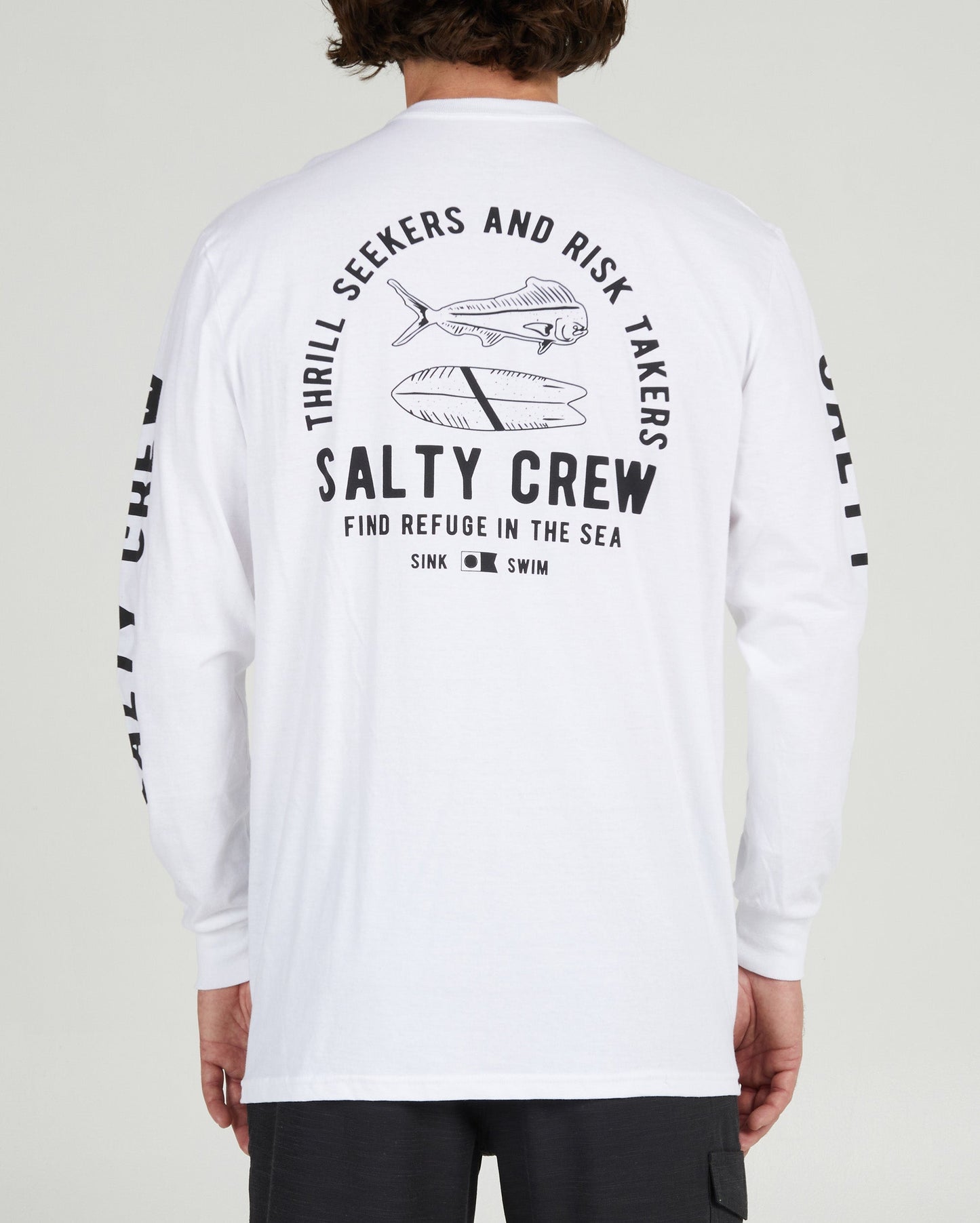 Lateral Line White L/S Standard Tee