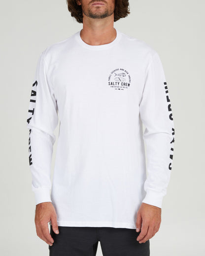 Lateral Line White L/S Standard Tee