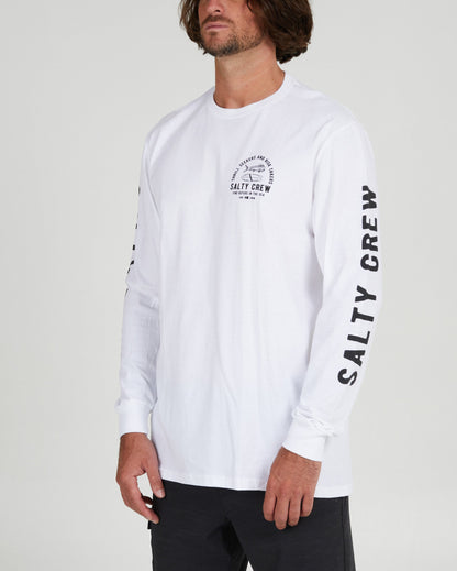 Lateral Line White L/S Standard Tee