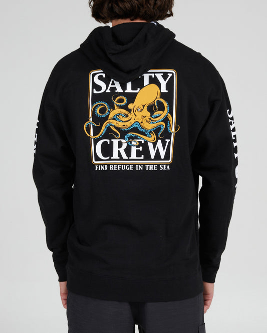 Ink Slinger Black Hood Fleece