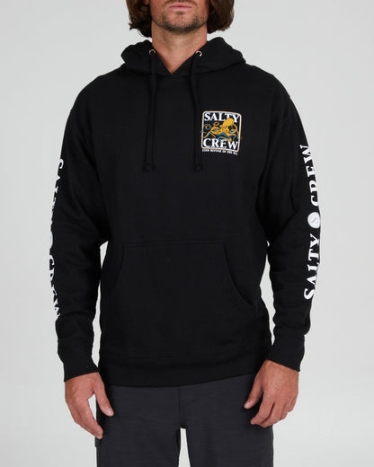 Ink Slinger Black Hood Fleece