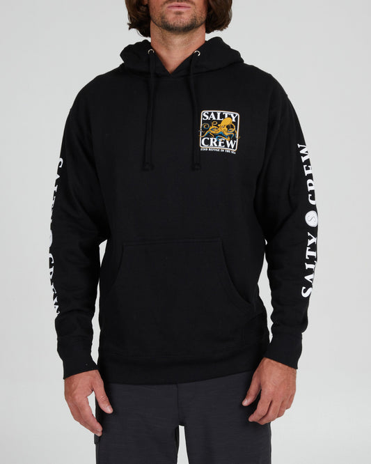 Ink Slinger Black Hood Fleece
