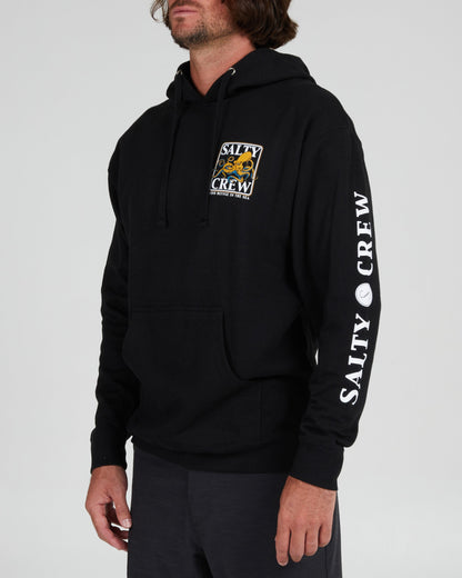 Ink Slinger Black Hood Fleece