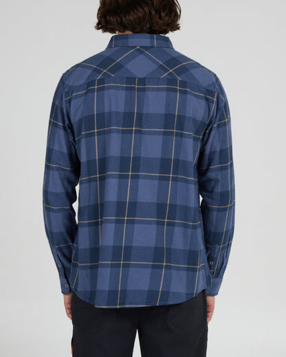 First Light Navy Blue Flannel