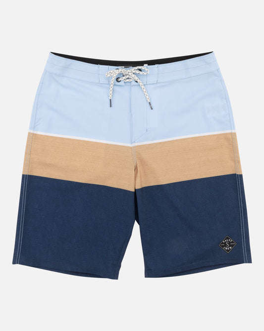 Stacked Light Blue Boardshort