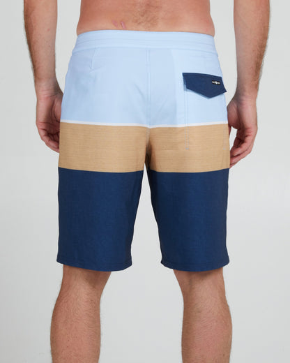 Stacked Light Blue Boardshort