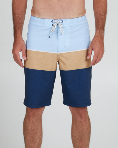 Stacked Light Blue Boardshort