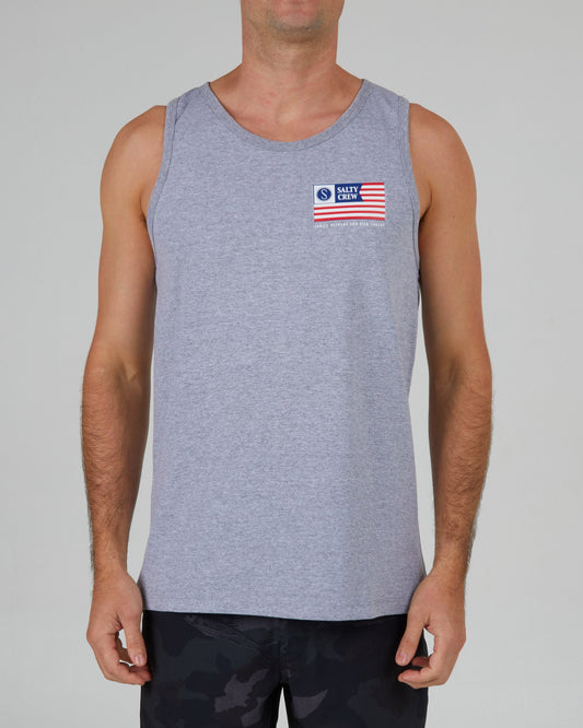 Freedom Flag Athletic Grey Tank