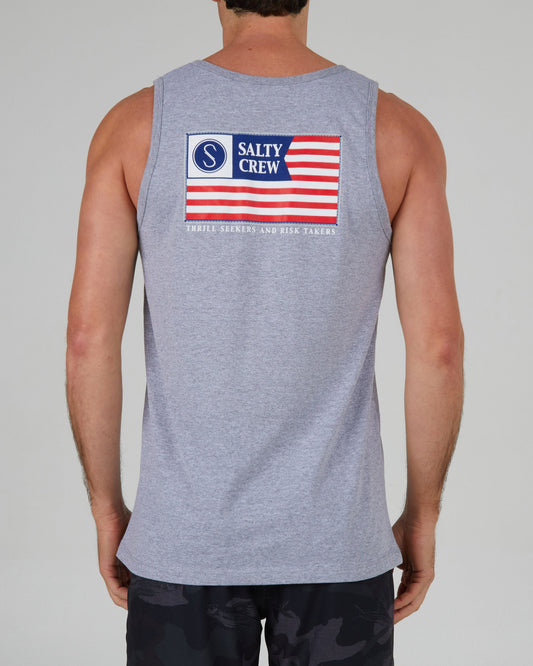 Freedom Flag Athletic Grey Tank