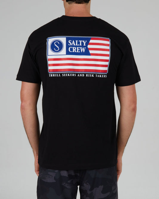 Freedom Flag Black S/S Premium Tee