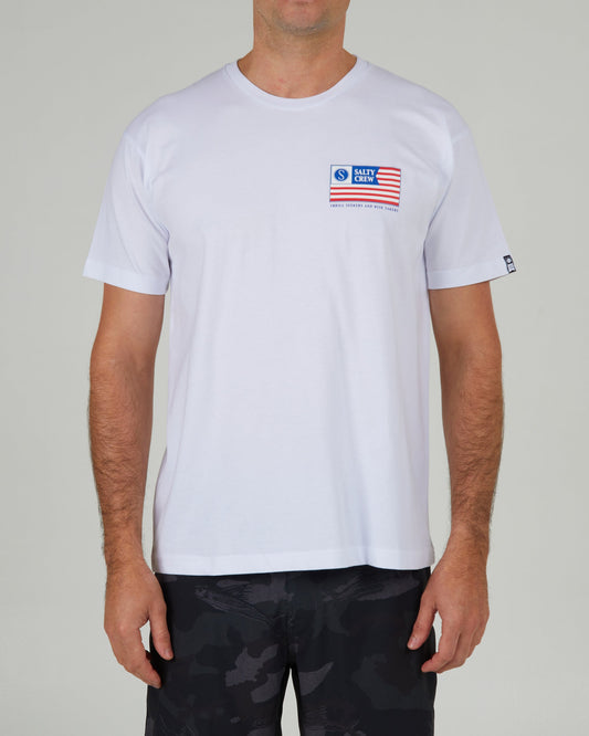 Freedom Flag White S/S Premium Tee